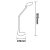   Asztali lámpa fém 10W ezüst, Colorswitch 3000-4300-6000, Touchdimmer