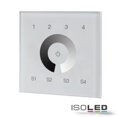   DALI 4 csoport/4 jelenet beépített érintésvezérlésu master dimmer,fehér, 100-240V AC/DALI buszfeszültség