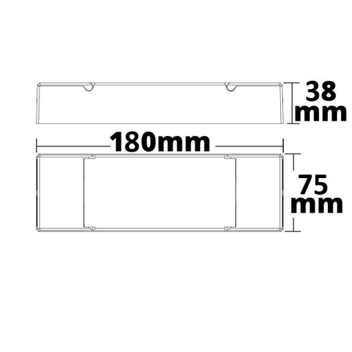 DALI DT8 1 cím RGB+W PWM dimmer IP67, 4 csatorna, 12-36V 4x5A, 48V 4x3A