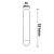 E27 Vintage Line LED spirál izzó, borostyán, 4W 2200K