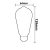 E27 Vintage Line LED ST64 Edison izzó, borostyán, 4W 2200K