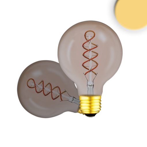 E27 Vintage Line LED kerek izzó 95, füstös, 4W 2200K