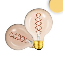 E27 Vintage Line LED kerek izzó 95 borostyán, 4W 2200K