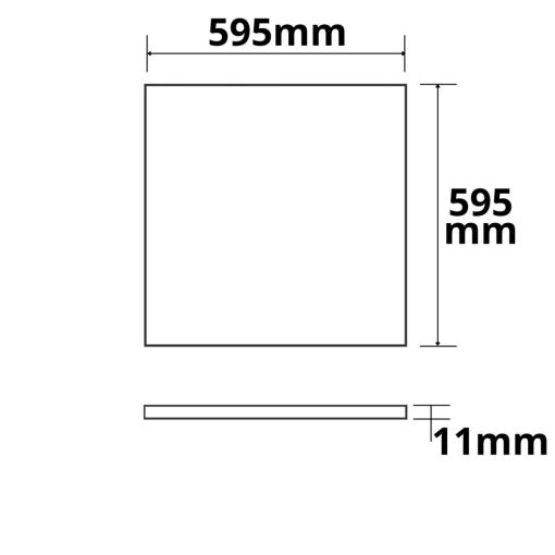 LED panel Frame 600, 40W, semleges fehér, KNX dimmelheto