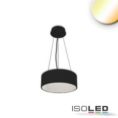   LED függesztett lámpa, D= 40cm, fekete, 25W, ColorSwitch 3000|3500|4000K, dimmelheto