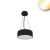   LED függesztett lámpa, D= 40cm, fekete, 25W, ColorSwitch 3000|3500|4000K, dimmelheto