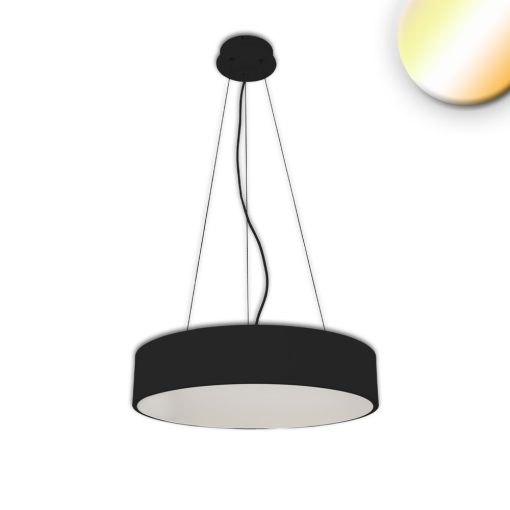 LED függesztett lámpa, D= 80cm, fekete, 105W, ColorSwitch 3000|3500|4000K, dimmelheto