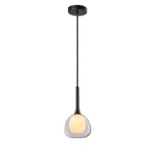 Függesztett lámpa, tiszta/fehér üveg, E14, 50-300cm, izzó nélkül, baldachin nélkül