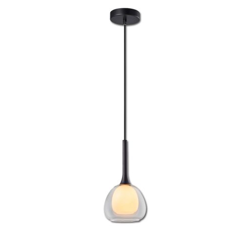Függesztett lámpa, tiszta/fehér üveg, E14, 50-300cm, izzó nélkül, baldachin nélkül