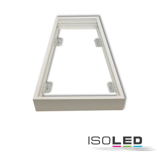Szerelokeret fehér RAL 9016, mag. 7cm, 1200x300 LED panelekhez, dugaszolható gyorsszereléssel.