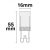 G9 LED 532SMD, 3,5W, semleges fehér