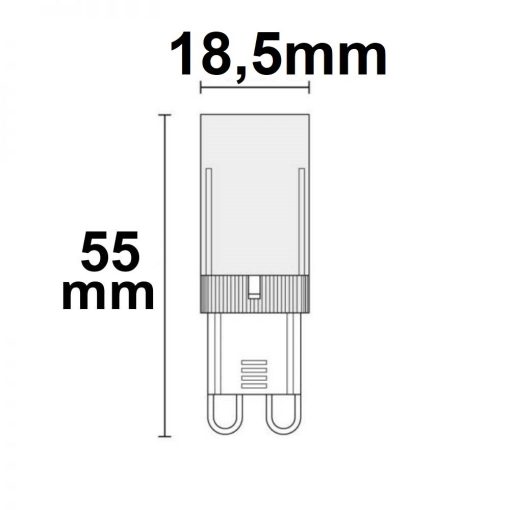 G9 LED 32SMD, 5W, meleg fehér