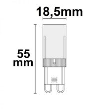 G9 LED 32SMD, 5W, meleg fehér, dimmelheto