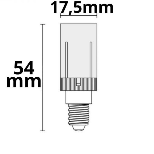 E14 LED 51SMD, 3,5W, meleg fehér