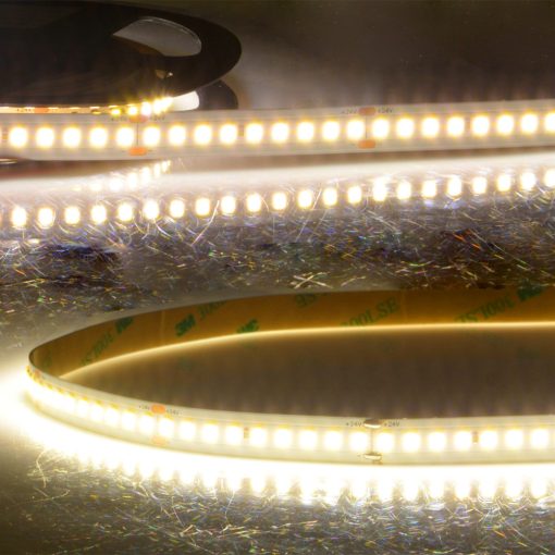 LED HEQ830 flexibilis szalag 200 lumen/W, 24V, 6W, IP20, 3000K, 180 LED/m