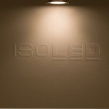 LED mélysugárzó, 9W, kerek, ultra lapos, vakítás-csökkentett, fekete, meleg fehér, dimmel. CRI90