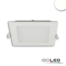 LED mélysugárzó, 9W, szögletes, ultra lapos, vakítás-csökkentett, fehér, semleges fehér, dimmel.