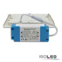 LED mélysugárzó, 9W, szögletes, ultra lapos, vakítás-csökkentett, fehér, semleges fehér, dimmel.