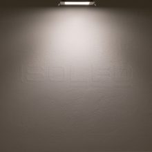 LED mélysugárzó, 9W, szögletes, ultra lapos, vakítás-csökkentett, fehér, semleges fehér, dimmel.
