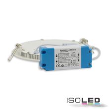 LED mélysugárzó, 12W, kerek, ultra lapos, vakítás-csökkentett, fekete, meleg fehér, dimmel. CRI90