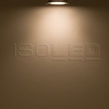 LED mélysugárzó, 12W, kerek, ultra lapos, vakítás-csökkentett, fekete, meleg fehér, dimmel. CRI90