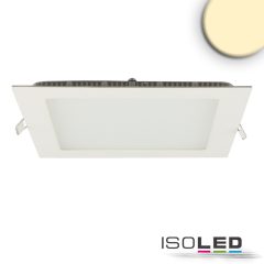   LED mélysugárzó, 15W, négyzet alakú, ultra lapos, vakítás-csökkentett, fehér, meleg fehér, dimmel.