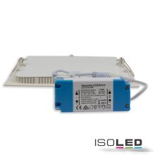 LED mélysugárzó, 15W, négyzet alakú, ultra lapos, vakítás-csökkentett, fehér, meleg fehér, dimmel.