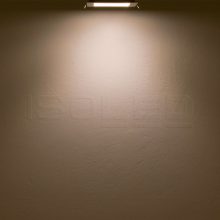 LED mélysugárzó, 15W, szögletes, ultra lapos, vakítás-csökkentett, fekete, melegfehér, dimmel.