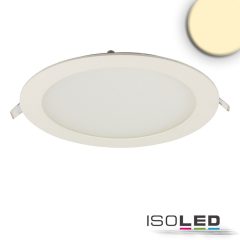   LED mélysugárzó, 18W, kerek, ultra lapos, vakítás-csökkentett, fehér, meleg fehér, CRI90