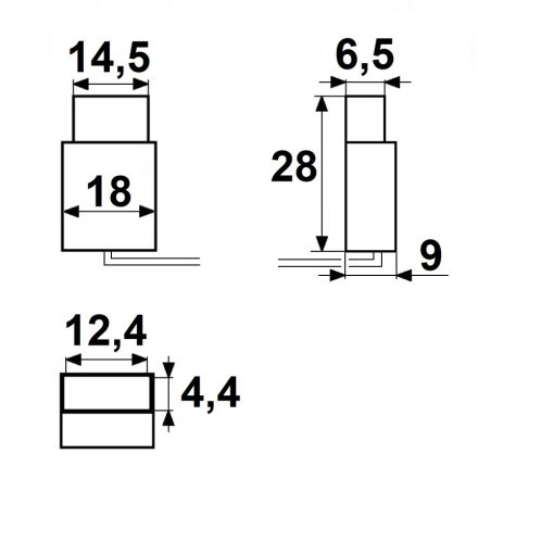 Érinto kábelcsatlakozó 200cm O1-212 2 pólusú IP68 flexszalagokhoz, 12mm szélesség  >8mm osztásköz
