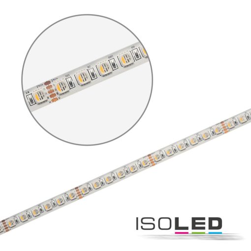 LED SIL RGB+WWW flexibilis szalag, 24V, 19W, 4in1 chip, 96 LED/m