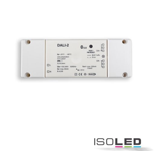 DALI-2 interfész Bluetooth 5.0 vezérlo alkalmazással együtt, 100-240V AC