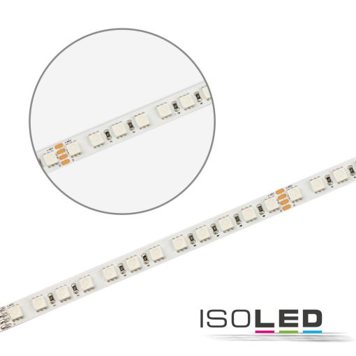 LED RGB 48V flexibilis szalag, 14,4W, IP20, 20m tekercs, 96 LED/m