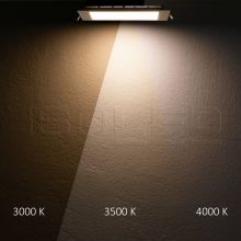 LED mélysugárzó ultralapos szögletes fekete, 24W, 300x300mm, színváltó 3000|3500|4000K, dimmelheto