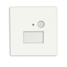 Fedél alumínium szögletes fehér, Sys-Wall68 fali lámpahez PIR érzékelovel