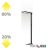   LED Office Pro szabadon álló lámpa Up|Down, 80W|20W, fekete, UGR<19, semleges fehér, touch dimm
