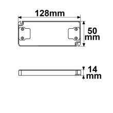 LED-transzformátor 12V/DC, 20W, Ultraslim