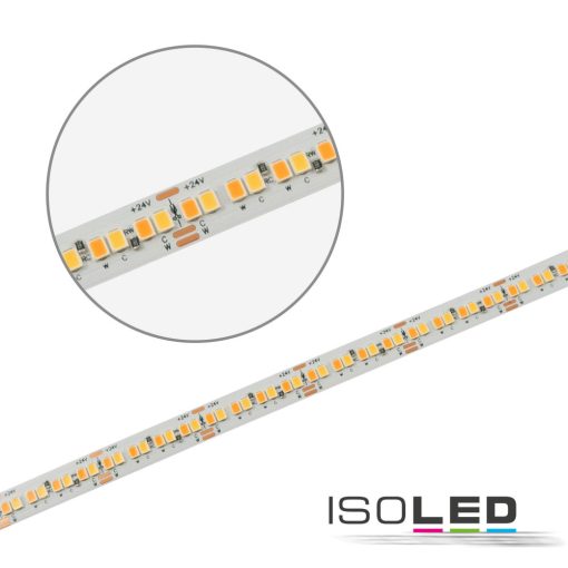 LED HEQ919/940 lineáris flexibilis szalag, 24V, 6W+6W, IP20, fehér dinamikus, 256 LED/m