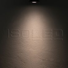 LED süllyesztett lámpa MiniAMP fekete, 3W, 12V DC, meleg fehér, dimmelheto, 100cm kábel
