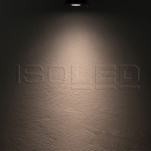 LED süllyesztett lámpa MiniAMP fekete, 3W, 12V DC, meleg fehér, dimmelheto, 100cm kábel