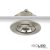   LED süllyesztett lámpa MiniAMP csiszolt alumínium, 3W, 12V DC, meleg fehér, dimm., 100cm-es kábel