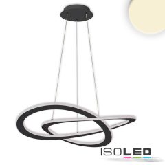   LED fügesztett lámpa Design 600, fekete, 40W, kerek, 3000K, dimmelheto