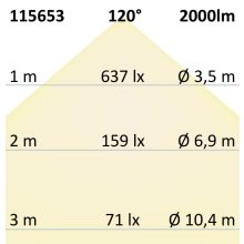 LED fügesztett lámpa Design 600, fekete, 40W, kerek, 3000K, dimmelheto