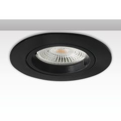   Beépíthési keret kerek, 68 mm-es kivágással, fekete, GU10/MR16 spotokhoz