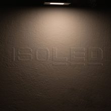 LED bútorba süllyesztett szpot MiniAMP ALU csiszolt, szögletes, 3W, 120°, 24V DC meleg fehér, dimm