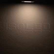 LED bútorba süllyesztett szpot MiniAMP fekete, szögletes, 3W, 120°, 24V DC meleg fehér, dimmelheto