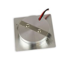 LED bútorba süllyesztett szpot MiniAMP ALU csiszolt, szögletes, 3W, 120°,12V DC meleg fehér, dimm