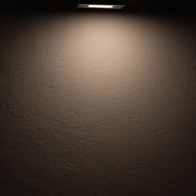 LED bútorba süllyesztett szpot MiniAMP fekete, szögletes, 3W, 120°, 12V DC meleg fehér 3000K, dimm