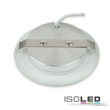 LED bútorba süllyesztett szpot MiniAMP ALU csiszolt, kerek, 3W, 120°, 24V DC meleg fehér, dimmelheto