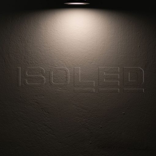 LED bútorba süllyesztett szpot MiniAMP, fekete, kerek, 3W, 120°, 24V DC, meleg fehér 3000K, dimm